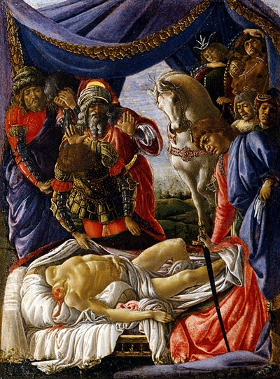 La scoperta del cadavere di Oloferne e il ritorno di Giuditta da Sandro Botticelli